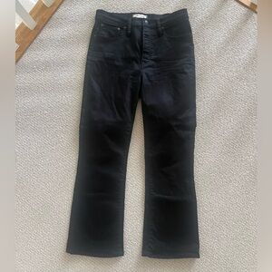 Madewell Black Women's Cali Demi Boot cut Jeans